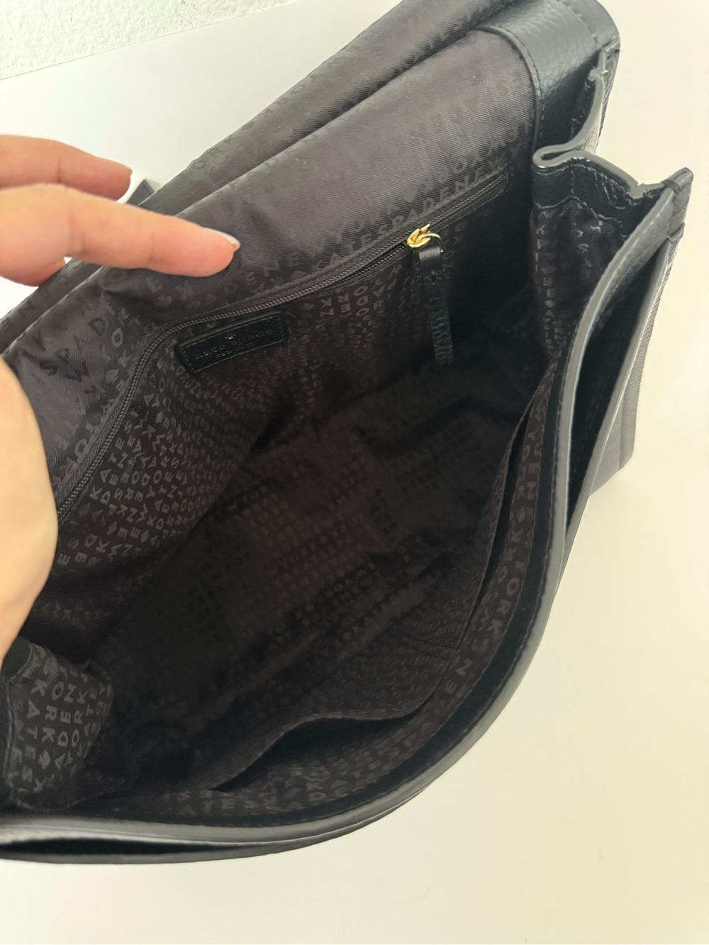 Kate Spade Black Leather Top-Handle Satchel - Picture 14 of 16